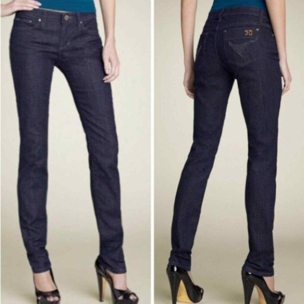 Joe’s Jeans Chelsea Ultra Slim Fit Dark Wash Vincent Embroidered Logo Women's 27